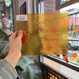 Butterscotch Classic Cathedral Transparent Amber Corella Wissmach Sheet Glass – RL715