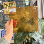 Butterscotch Classic Cathedral Transparent Amber Corella Wissmach Sheet Glass – RL716
