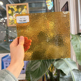 Butterscotch Classic Cathedral Transparent Amber Corella Wissmach Sheet Glass – RL716