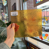 Butterscotch Classic Cathedral Transparent Amber Corella Wissmach Sheet Glass – RL716