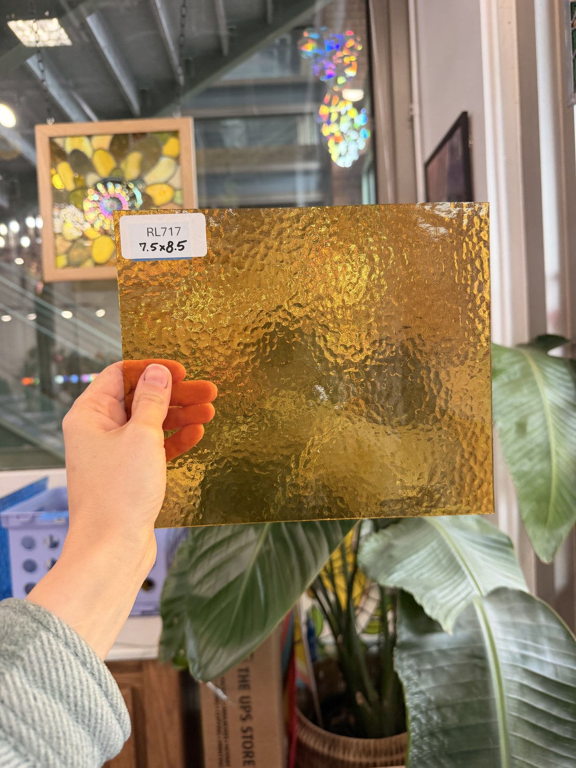 Butterscotch Classic Cathedral Transparent Amber Corella Wissmach Sheet Glass – RL717