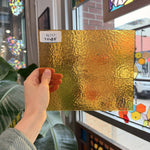 Butterscotch Classic Cathedral Transparent Amber Corella Wissmach Sheet Glass – RL717