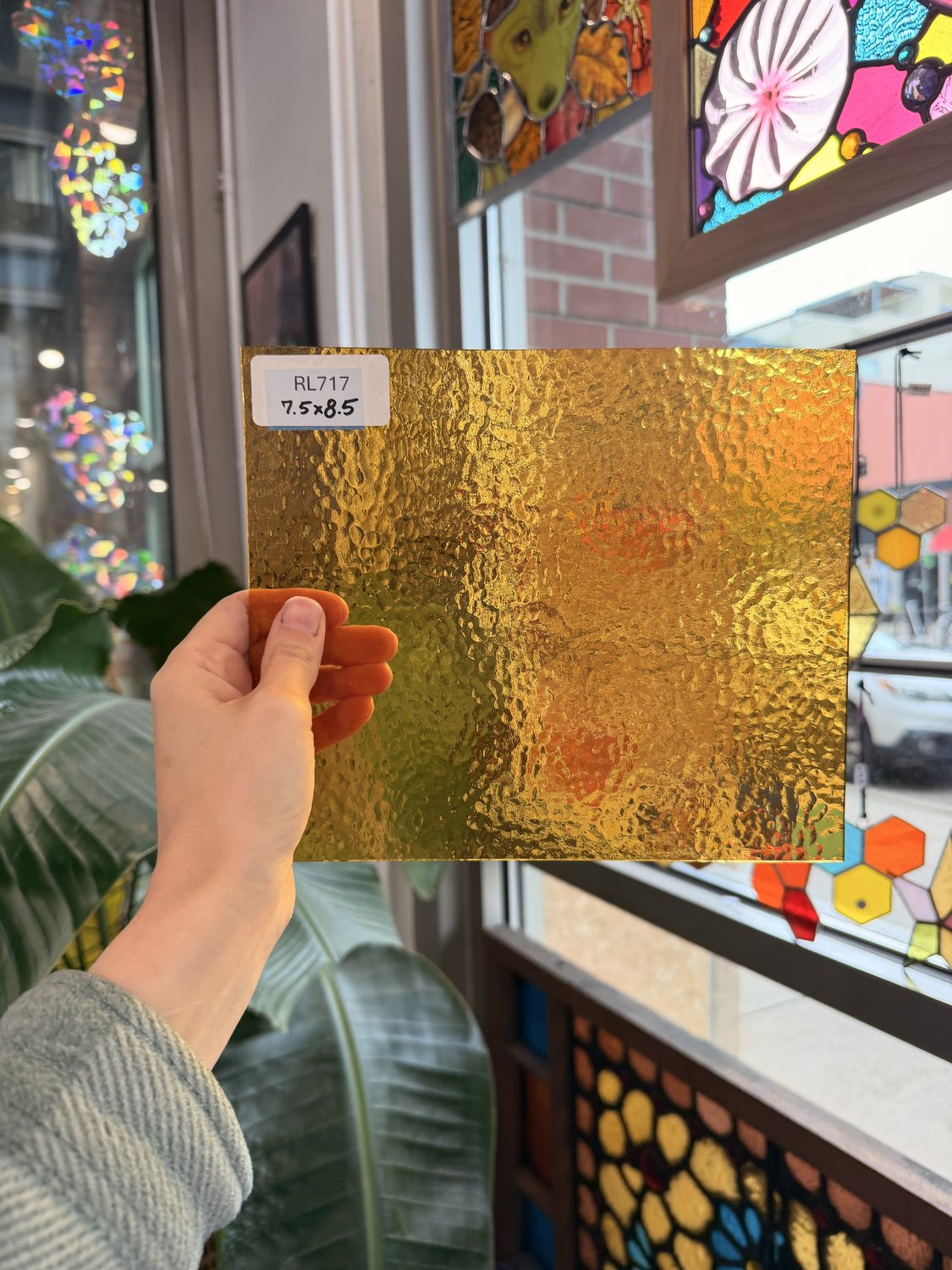 Butterscotch Classic Cathedral Transparent Amber Corella Wissmach Sheet Glass – RL717