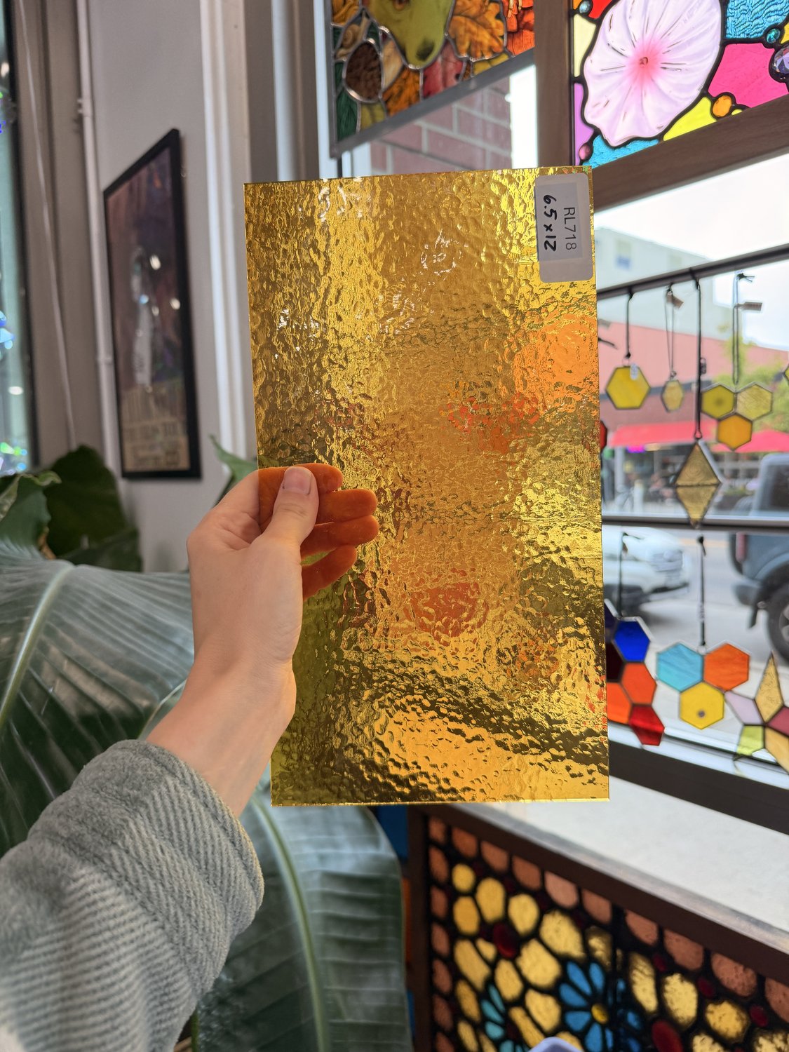 Butterscotch Classic Cathedral Transparent Amber Corella Wissmach Sheet Glass – RL718