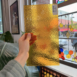 Butterscotch Classic Cathedral Transparent Amber Corella Wissmach Sheet Glass – RL718