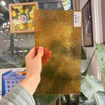 Butterscotch Classic Cathedral Transparent Amber Corella Wissmach Sheet Glass – RL719