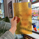 Butterscotch Classic Cathedral Transparent Amber Corella Wissmach Sheet Glass – RL719