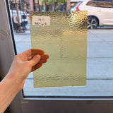 Light Amber Hammered Textured Sheet Glass