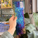 Iridescent Purple 311V Florentine Textured Transparent Wissmach Sheet Glass – RL721