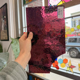 Merlot Pink Red Transparent Textured Sheet Glass – RL725