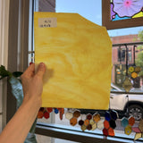 Yellow White Wispy Mixed Armstrong Sheet Glass
