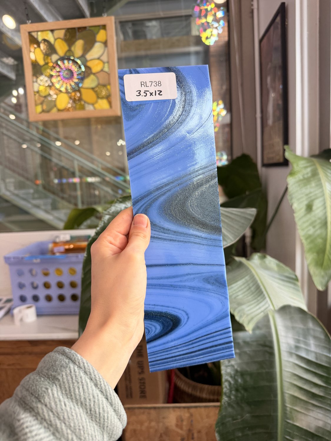 Genie Oceanside Blue Aventurine Fusers Reserve System 96 COE Fusible – RL738