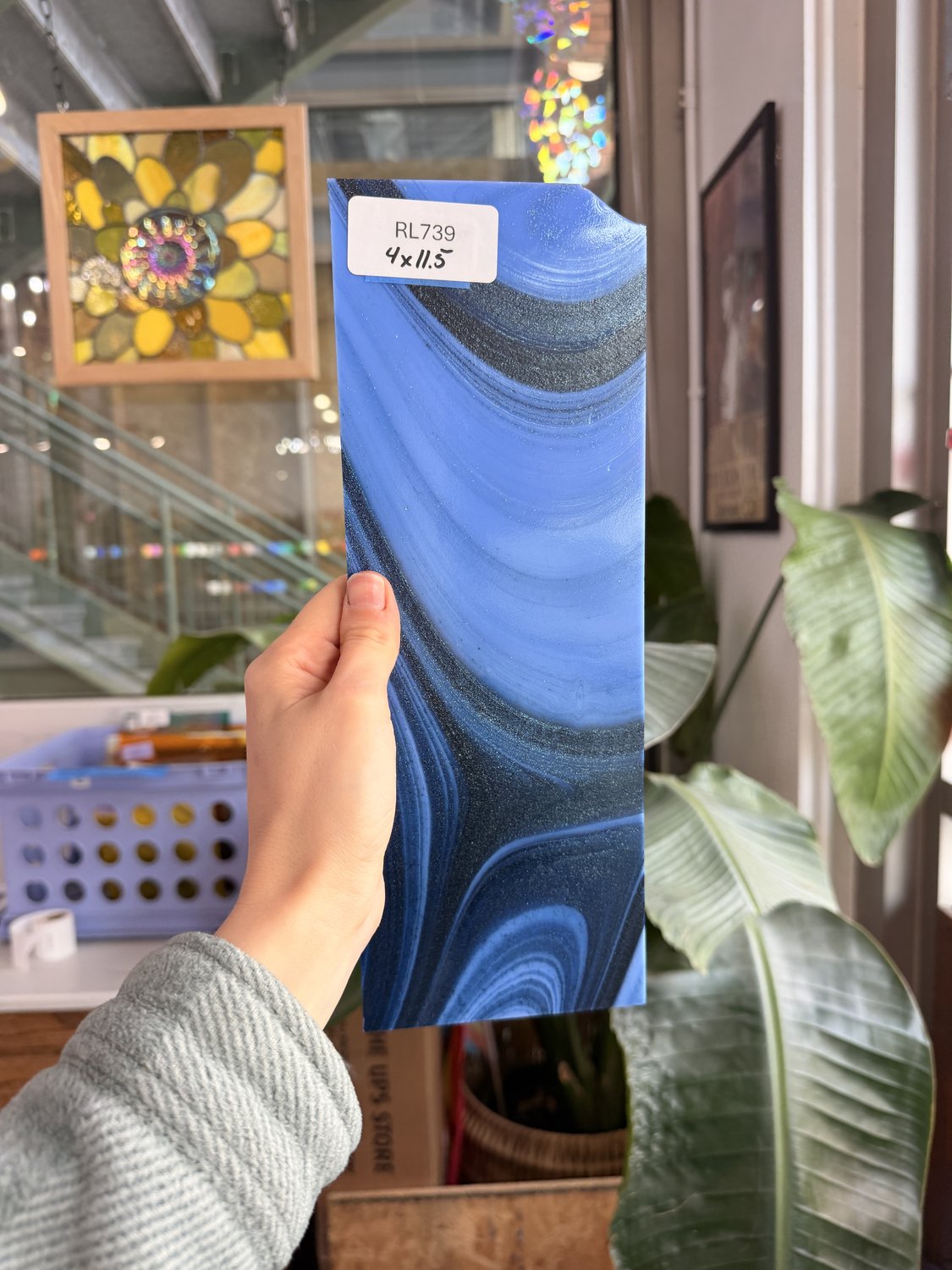 Genie Oceanside Blue Aventurine Fusers Reserve System 96 COE Fusible – RL739