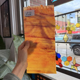 Corn White, Yellow, with Orange Textured Youghiogheny Sheet Glass