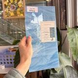 South Beach Blue White Wispy Oceanside Sheet Glass Fusible 96 COE