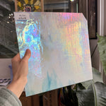 Blue White Wispy Wissmach Sheet Glass