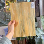 Amber Clear Whispy Wissmach Sheet Glass – RL756