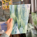 Mixed Green Mottled Bullseye Sheet Glass – RL757
