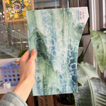 Mixed Green Mottled Bullseye Sheet Glass – RL758