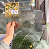 Gray Transparent Oceanside Rough Rolled Sheet Glass Fusible 96 COE – RL764