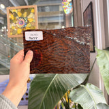 Rare Dark Amber Vintage Ripple Optimum Transparent Sheet Glass – RL765