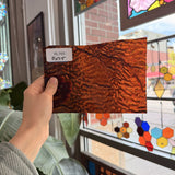 Rare Dark Amber Vintage Ripple Optimum Transparent Sheet Glass – RL765