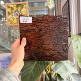 Rare Dark Amber Vintage Ripple Optimum Transparent Sheet Glass – RL767