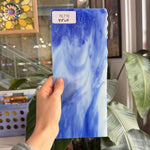Blue White Mixed Vintage Uroboros Sheet Glass – RL770