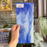 Blue White Mixed Vintage Uroboros Sheet Glass – RL770