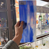 Blue White Mixed Vintage Uroboros Sheet Glass – RL771