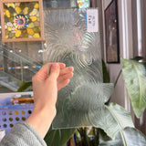 Clear Transparent Taffeta Textured Sheet Glass