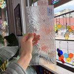 Clear Transparent Taffeta Textured Sheet Glass