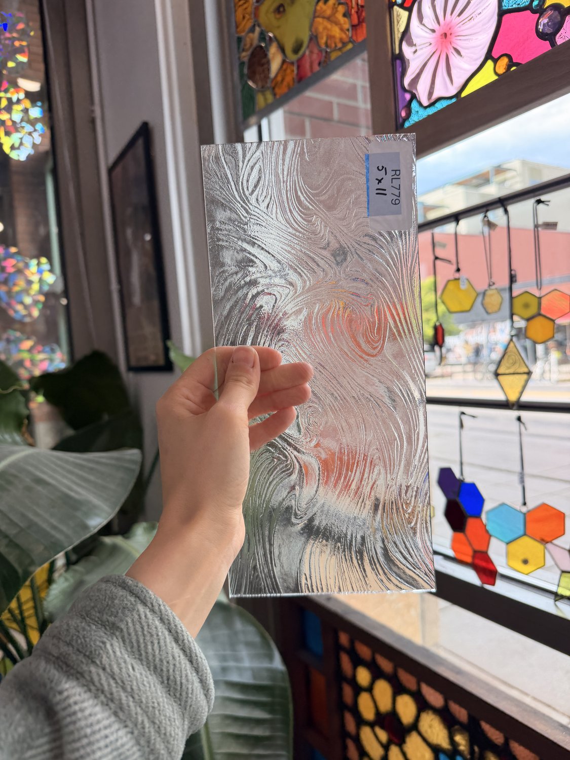 Clear Transparent Taffeta Textured Sheet Glass