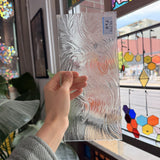 Clear Transparent Taffeta Textured Sheet Glass
