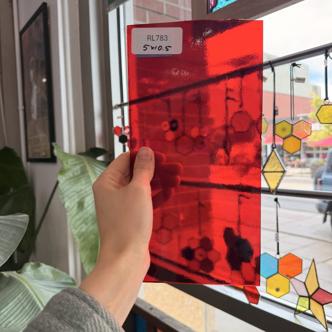 Red Transparent Sheet Glass Oceanside