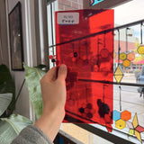 Red Transparent Sheet Glass Oceanside – RL783