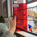Red Transparent Sheet Glass Oceanside – RL784