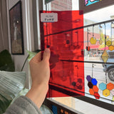 Red Transparent Sheet Glass Oceanside – RL784