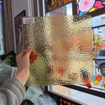 Light Amber English Muffle Sheet Glass