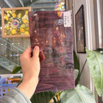 Dark Purple White Wispy Spectrum Sheet Glass