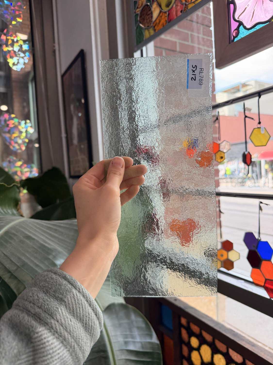 Mint Tint Transparent Bullseye Sheet Glass