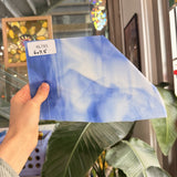 Blue White Wispy Vintage Opal Kokomo Sheet Glass – RL793