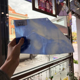 Blue White Wispy Vintage Opal Kokomo Sheet Glass – RL793