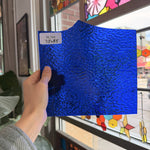 Dark Blue Cobalt Ripple Wissmach Sheet Glass – RL794