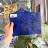 Dark Blue Cobalt Ripple Wissmach Sheet Glass – RL795
