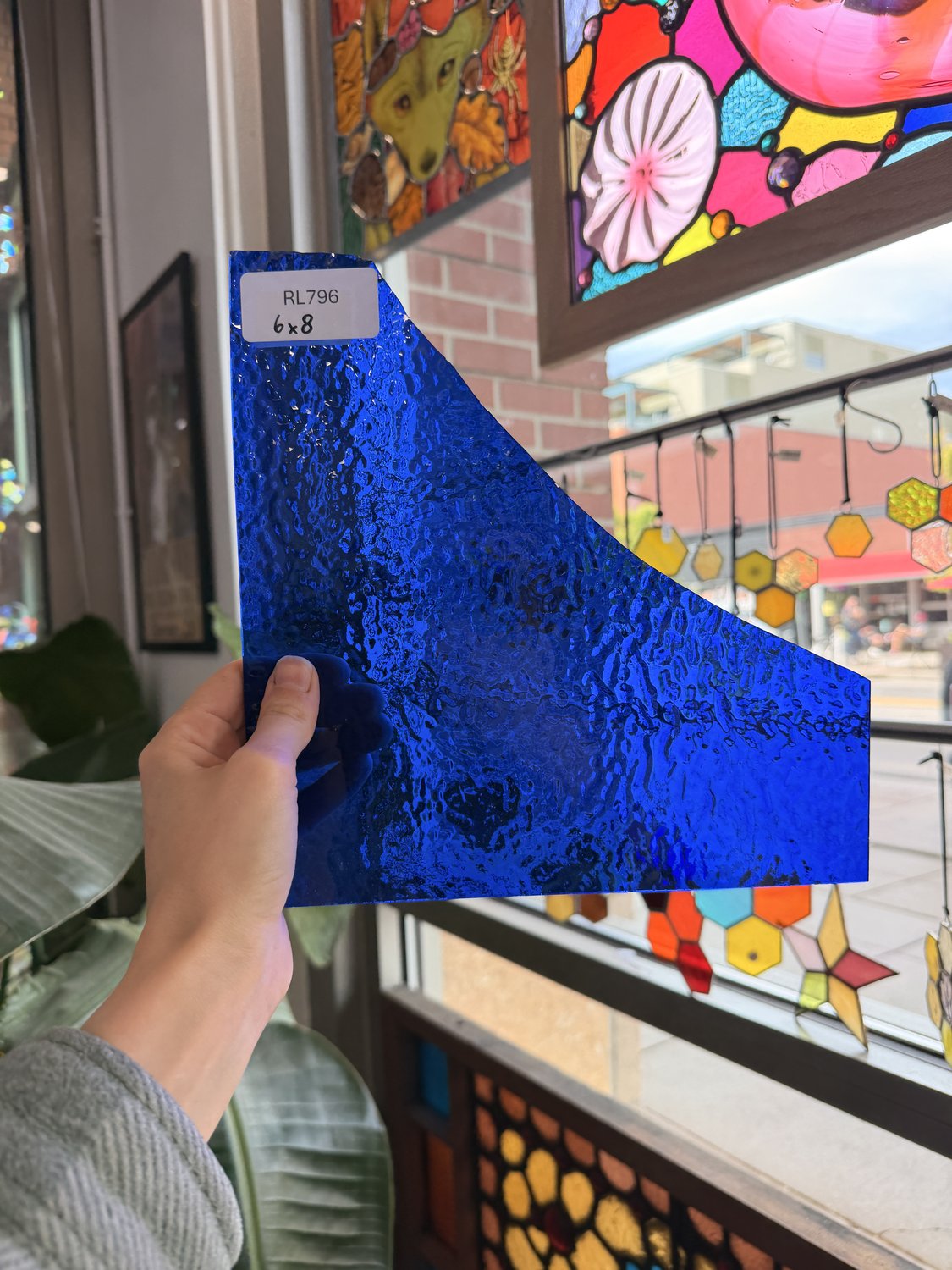 Dark Blue Cobalt Ripple Wissmach Sheet Glass – RL796