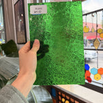 Green Florentine Transparent Textured Wissmach Sheet Glass – RL800