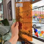 Amber Transparent Textured Choice Sheet Glass – RL803