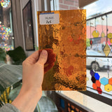 Amber Transparent Textured Choice Sheet Glass – RL805