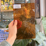 Amber Transparent Textured Choice Sheet Glass – RL806